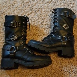 Harley Davidson leather riding boots 8 1/2